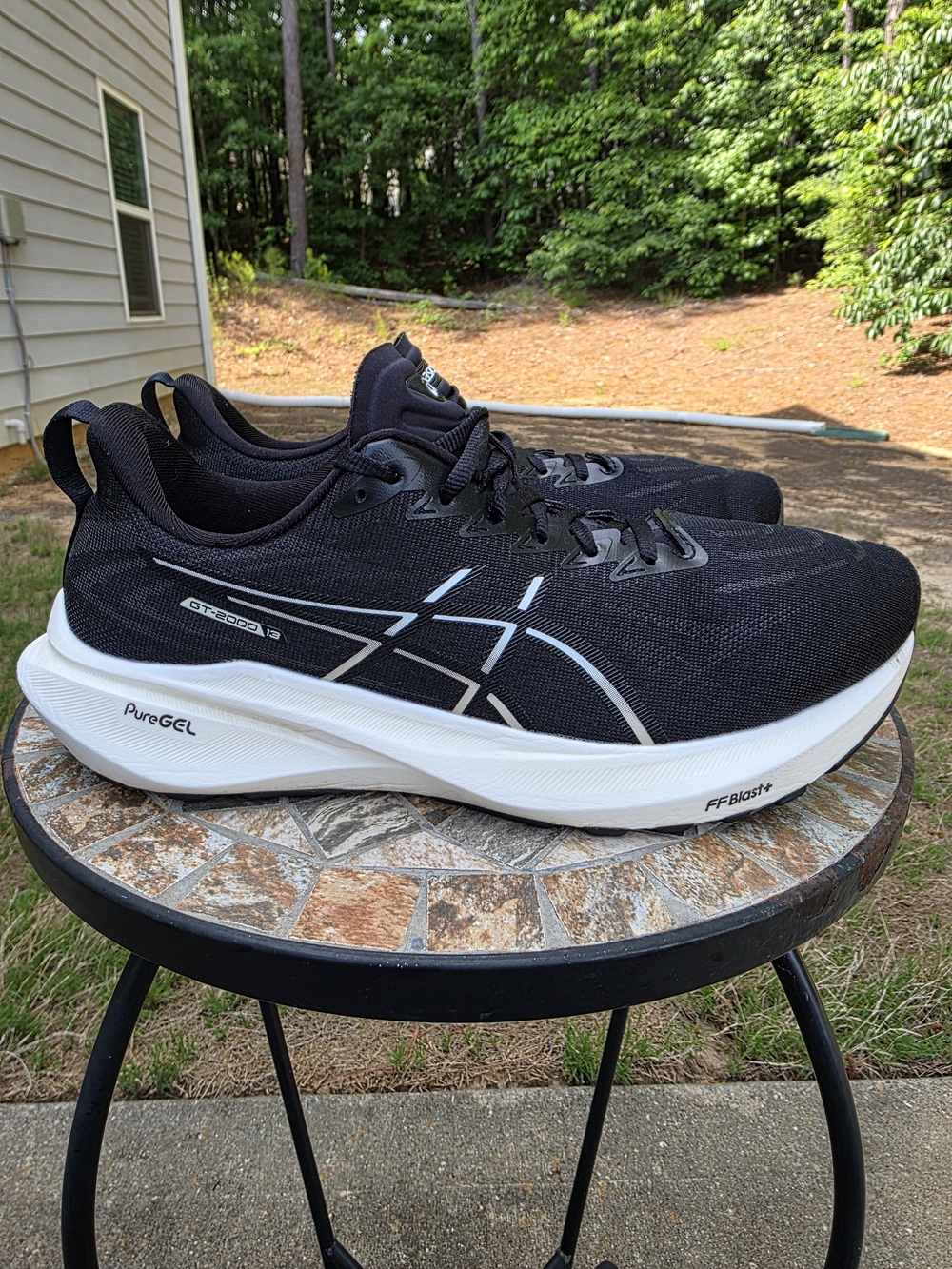Asics GT-2000 13 1011B861 Black/White Running Shoes Sneakers Men's Size 9.5
